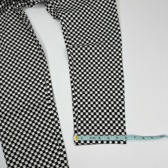 Betabrand Women's NWT White Catstooth Chino Straight-Leg Dress Yoga Pant Small - Picture 11 of 13